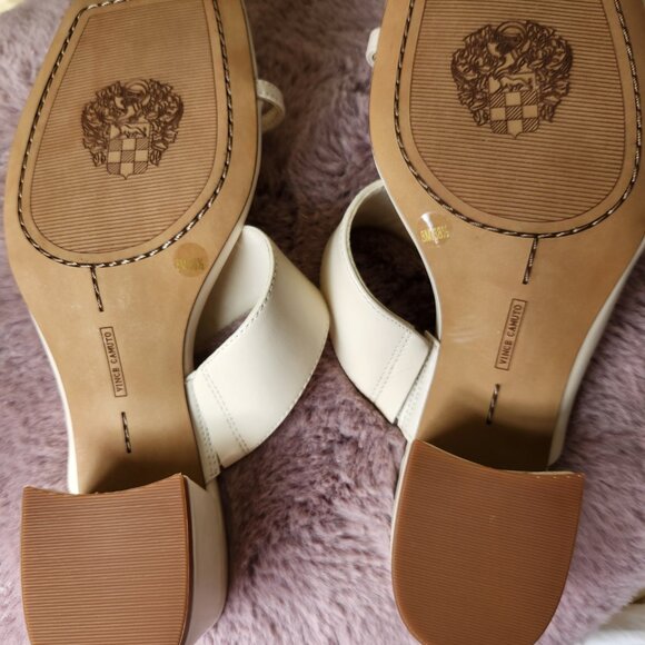 Vincent Camuto Sasienda Ivory Sandals 38.5 8W new - Picture 2 of 6